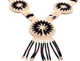 Ann Black  Ceremonial Basket Beaded Belt & Necklace  