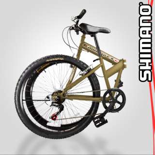 26 Shimano Folding Bicycle Mountain Bike 6 Speed Foldable Storage 