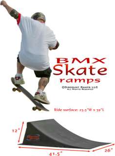 large skate ramp features great for skateboarding bmx inline skating