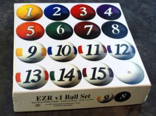 Billiard Balls   REGULATION SIZE   Easy Read Numbers  