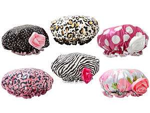 Bella Il Fiore Showercap Bath Shower Cap Girly Retro Diva Waterproof 