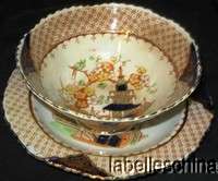 Royal Stafford Handleless Teacup and Saucer Pagoda flaw  