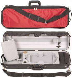 Bobelock Sport Red 4/4 Violin Case Silver Interior  
