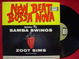 ZOOT SIMS NEW BEAT BOSSA NOVA   SAMBA SWINGS  1615  
