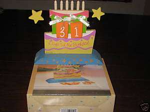 Cute NEW Wooden Birthday Countdown Calendar Boxed Box  