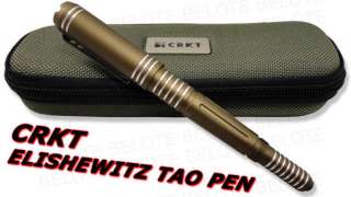 CRKT Elishewitz Tao Tactical Pen Brown Grooves TPENABS  