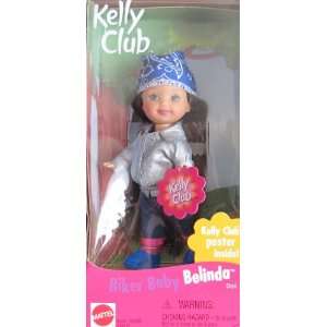  Barbie Kelly BIKER BABY BELINDA Doll w Kelly Club Poster 