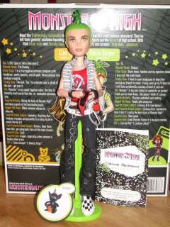 MONSTER HIGH Goth Boy Doll DEUCE GORGON w/ PERSEUS RFB  