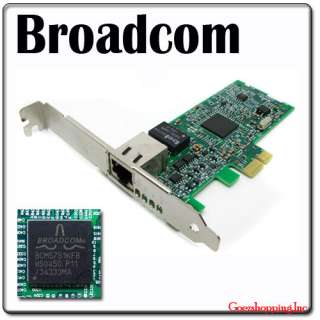 10PCS Broadcom NetXtreme 1000M Gigabit Desktop PCI E Network Card 