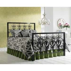 Calypso Contemporary Glossy Black Finish Twin Size Bed w/ Frame