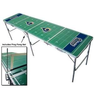   Rams Portable NFL Tailgate Beer Pong Table   8 Foot