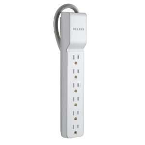  6 Outlet Home/Office Surge Protector Belkin with FREE MINI 
