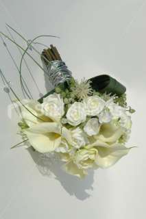 Kate Middleton inspired Bouquet w/ Ivory roses and calla lilies  
