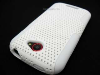   SILICONE HYBRID HARD SOFT COVER CASE FOR HTC ONE S T MOBILE  