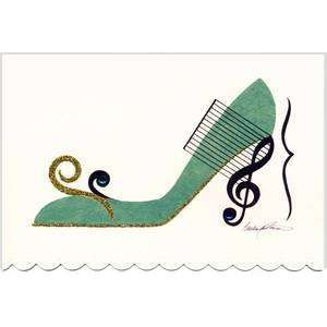 Birthday Greeting Card For Her   Musical Note Shoe