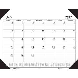   August 2013 Desk Pad Calendar Refill   22 x 17 inches   Black Office