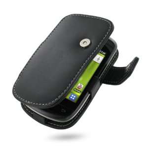  Pdair Black Leather Book Case Cover belt clip for Samsung 