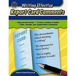 Writing Effective Report Card Comments (Paperback).Opens in a new 