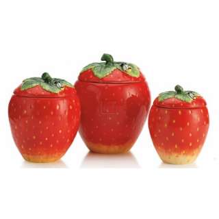 STRAWBERRY CANISTER SET  