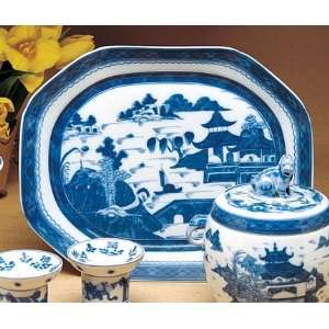  Mottahedeh Blue Canton Small Platter 9.5 x 12 in