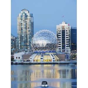  Science World and a Boat on False Creek, Vancouver, British Columbia 