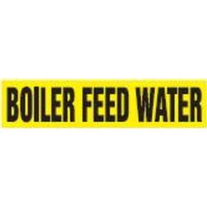  BOILER FEED WATER (black/yellow)   Cling Tite Pipe Markers 