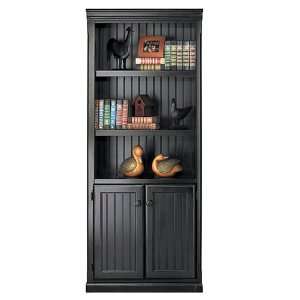  Southampton Onyx Bookcase with Doors Southampton Black 