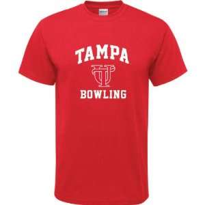  Tampa Spartans Red Youth Bowling Arch T Shirt