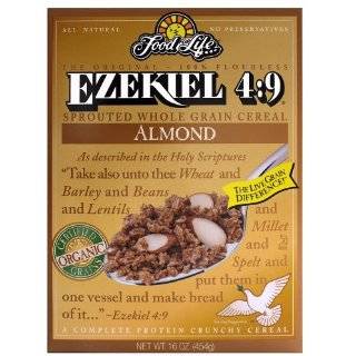 Food For Life Ezekiel 49 Organic Sprouted Grain Cereal, Almond, 16 