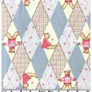  Prints Argyle Bears Ivory Fabric By The Yard Arts, Crafts & Sewing