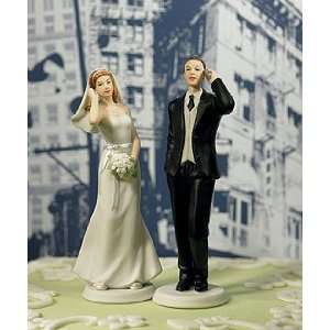   Funny Wedding Cake Topper   Cell Phone Fanatic Groom