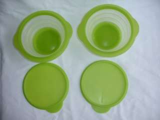 12 Lot Tupperware Cereal Bowls Flatout Collapsable Containers Storage 