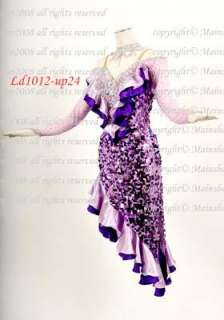 Ld1012 Ballroom Crystal Cha Cha Salsa Dance Dress US12  