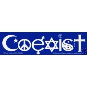  2 COEXIST Bumper Stickers WONDERFUL MESSAGE Automotive