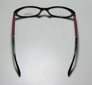 NEW CHANEL 3194 53 16 135 BLACK/BURGUNDY EYEGLASS/GLASSES/FRAMES W 