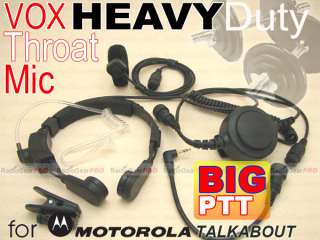 BIG P Pro Throat mic for Motorola Talkabout Ham Radio  