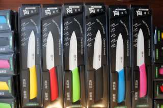 Advanced White Ceramic Knife chef cutlery 6 colors 5 sizes 34567 