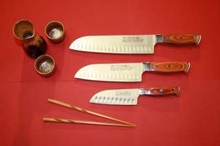 set includes chef knife 13 5 length 8 5 blade santoku knife 11 5 