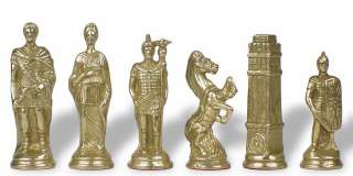 Romans & Barbarians Brass Chess Set by Italfam  