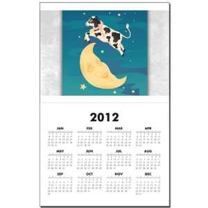  Calendar Print w Current Year Cow Jumped Over the Moon 