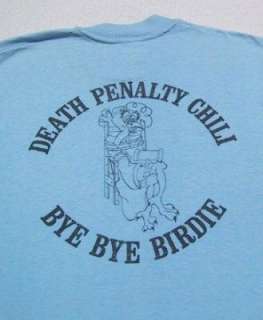 Vintage HOMICIDE 86 Death Penalty Chili MEDIUM T SHIRT  