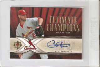 2007 Ultimate Collection Ultimate Champions Chris Carpenter ON CARD 
