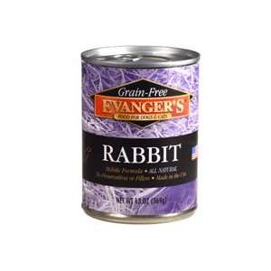    Evangers Grain  Rabbit Canned Food 12/13 oz cans