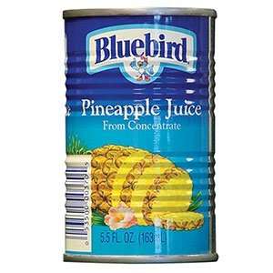 Canned Pineapple Juice 48   5.5 oz. Cans / CS  Grocery 