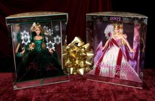 extra holiday collector barbie from 2000 2002 2003 2004 2005