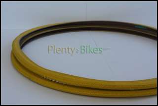 Two Bike Bicycle Fixie Duro 700x25c Road Tires Yellow  