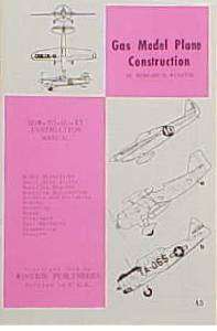 Winston A5 Gas Model Plane Construction Booklet NOS  