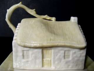   LIMPET YELLOW COVERED BUTTER DISH (COUNTRY IRISH COTTAGE)  