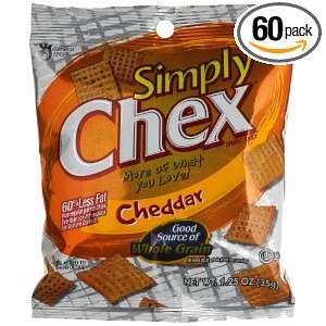 Simply Chex Cheddar Snack Mix, 1.25 Ounce Single Serve Bags (Pack of 