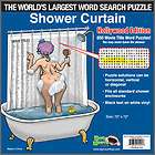 The Worlds Largest Word Search Puzzle Shower Curtain   Stimulate your 